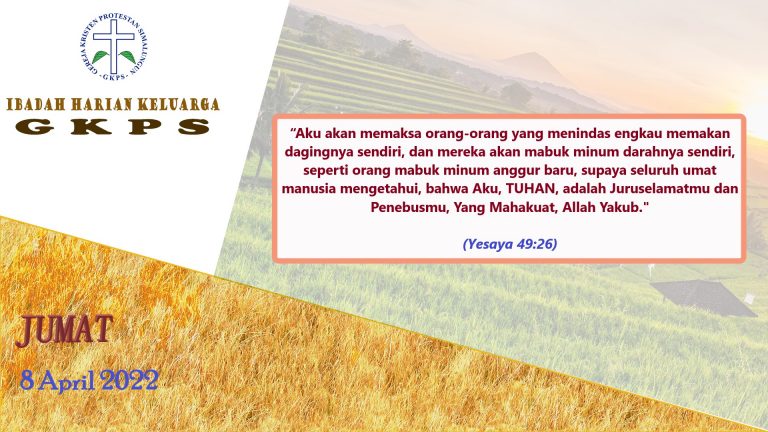 Jumat, 8 April 2022
