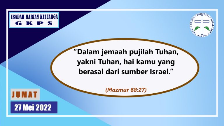 Jumat, 27 Mei 2022