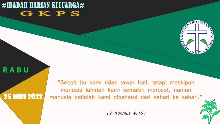 Rabu, 25 Mei 2022