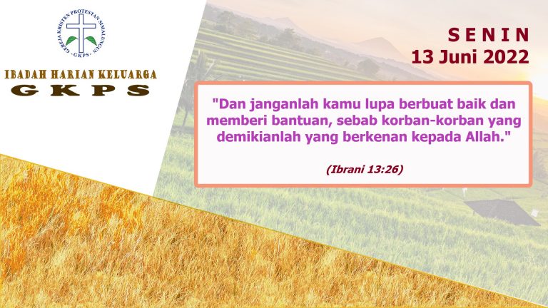 Senin, 13 Juni 2022