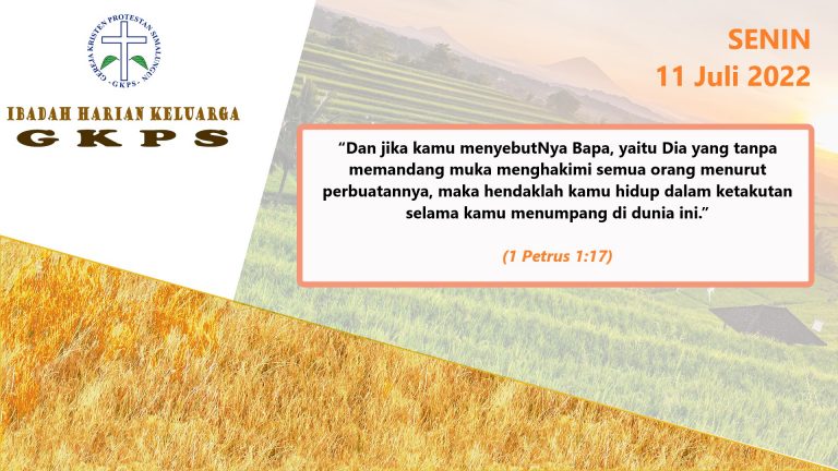 Senin, 11 Juli 2022